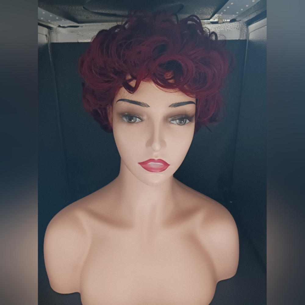 Short curly wig